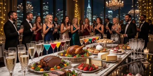Festa de final de ano com buffet e bebidas inclusas