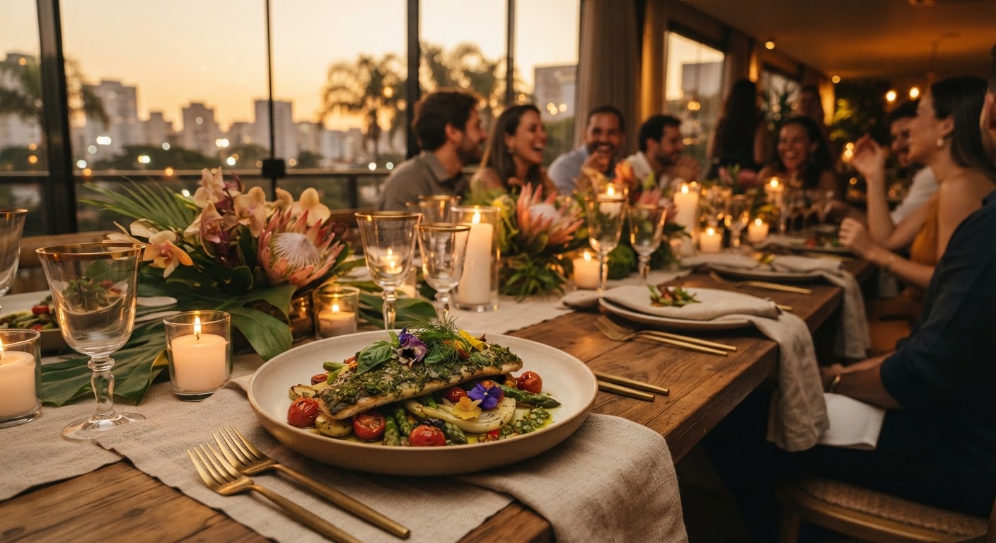 Gastronomia e ambiente como parte da experiência