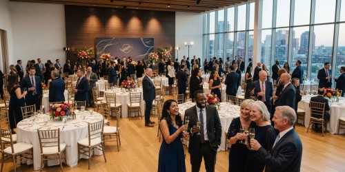 Espaço completo para evento de encerramento corporativo