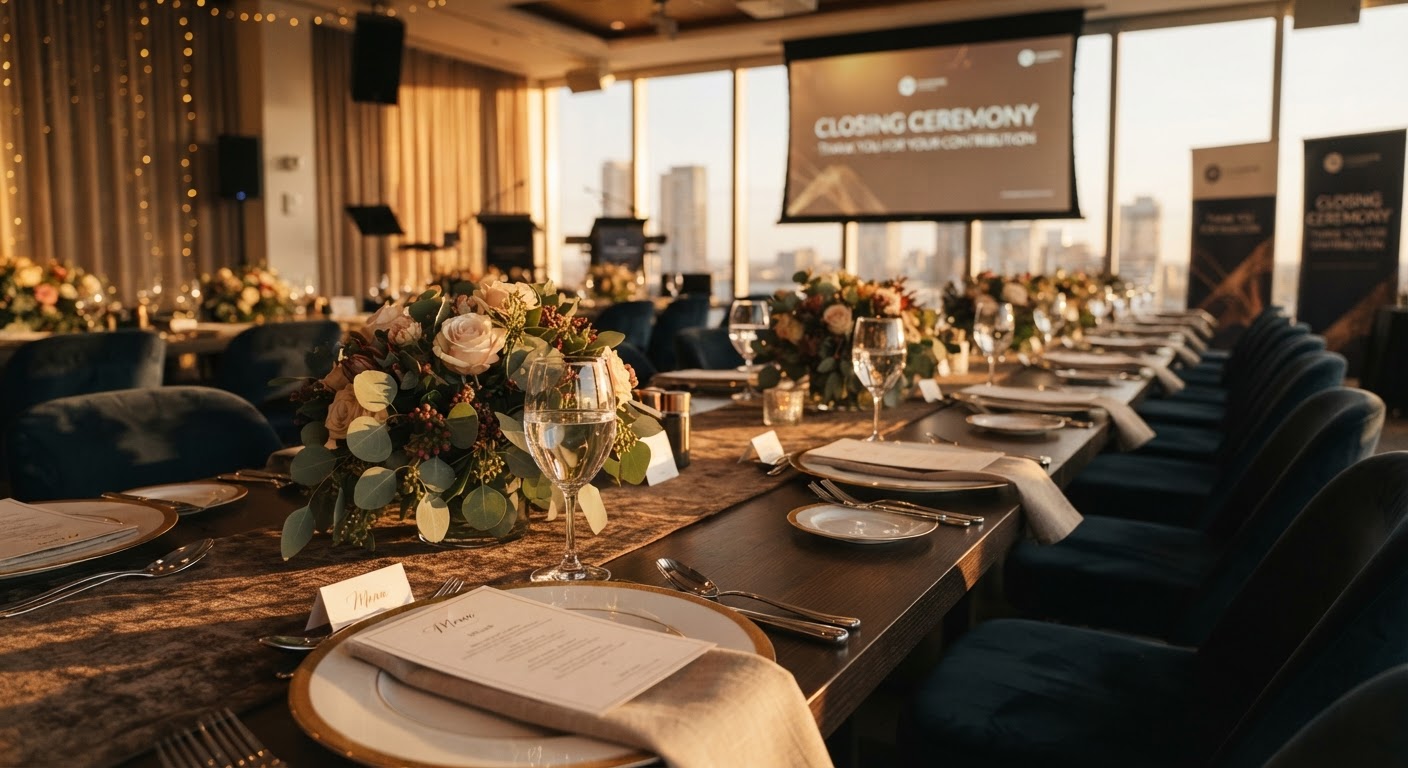 O que é um evento corporativo de encerramento