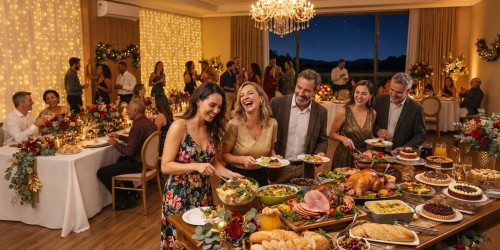 Confraternização de final de ano com buffet completo
