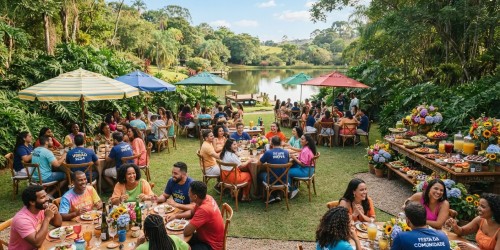 Espaço all inclusive para confraternização de equipes