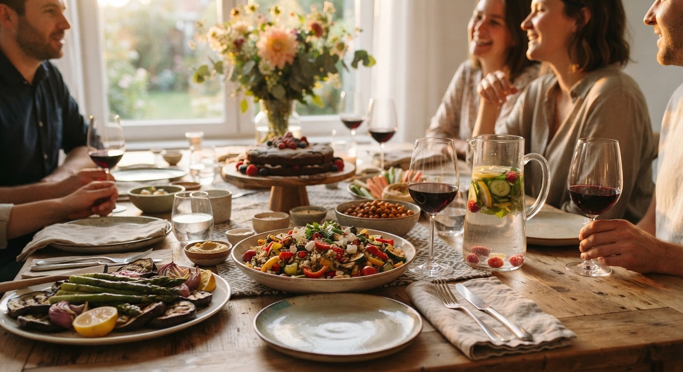 Como definir pratos, bebidas e restrições alimentares