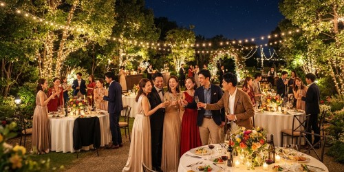 Evento de final de ano com gastronomia e bebidas inclusas