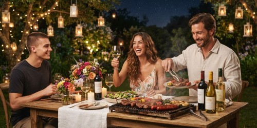 Réveillon com parrilla argentina e harmonização de vinhos
