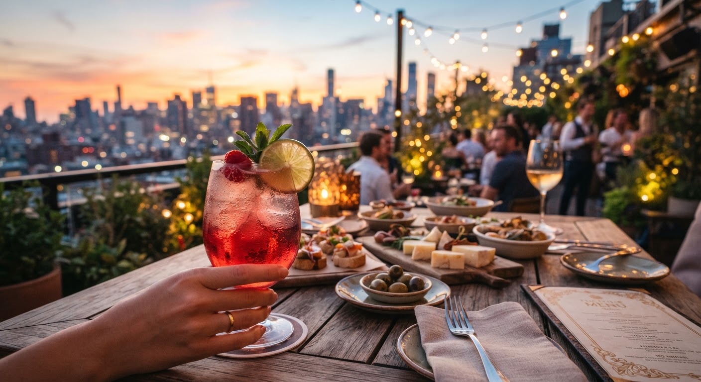 Gastronomia e bebidas tornam a noite mais completa