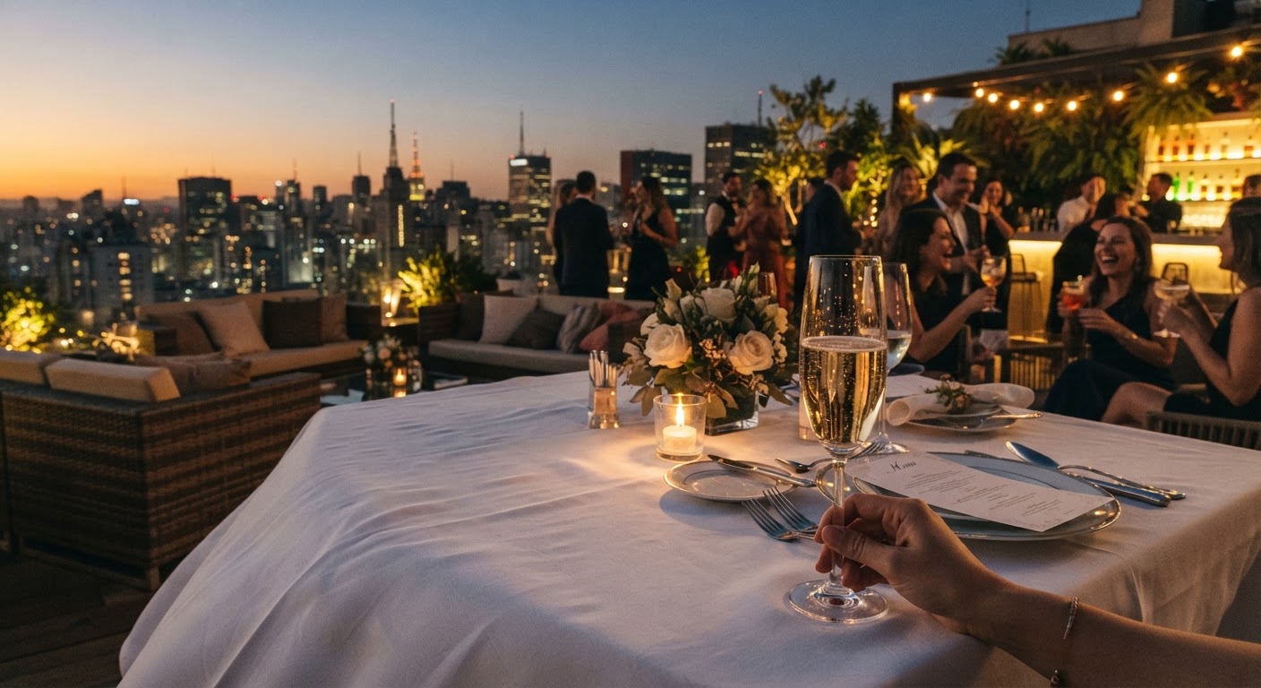 Por que escolher um rooftop sofisticado para o Réveillon