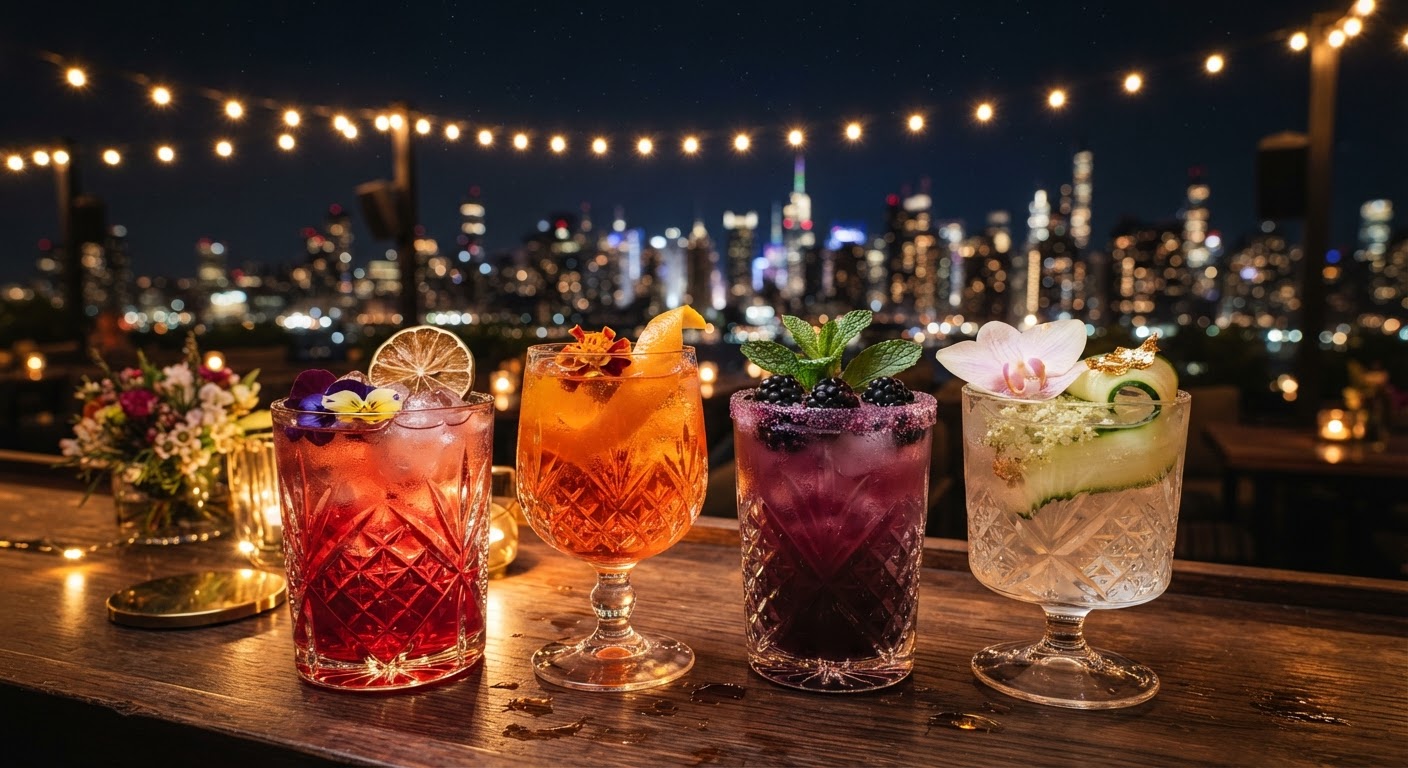Drinks exclusivos para brindar à meia-noite