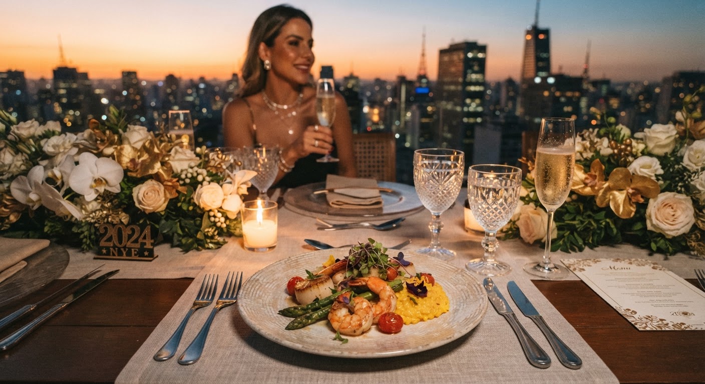 O que considerar ao planejar um Réveillon gourmet em São Paulo