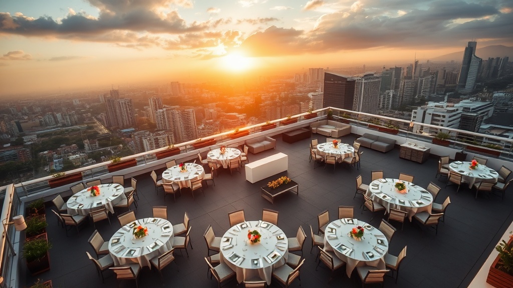 Como funciona na prática a organização de um evento em rooftop