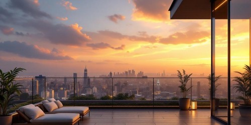 Premiação de vendas com rooftop e vista panorâmica