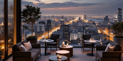 Espaços para eventos que unem gastronomia, vista e sofisticação