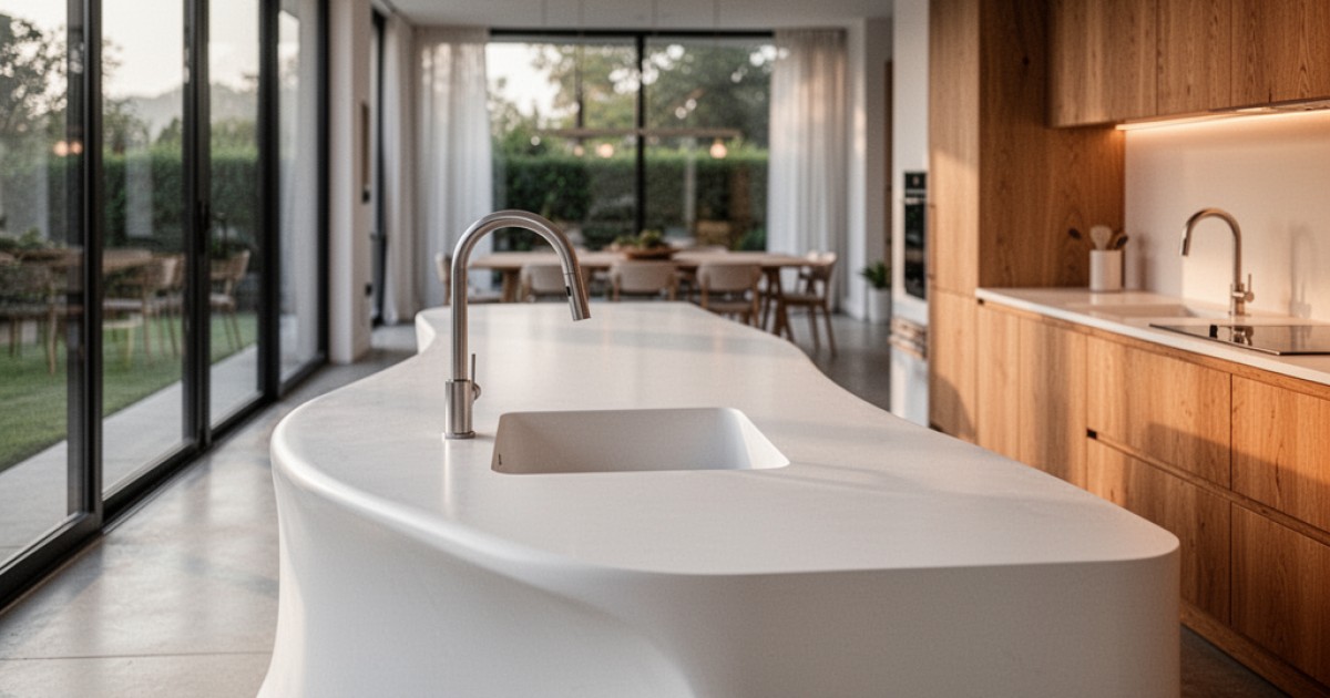 Principais aplicações da bancada em Corian na arquitetura