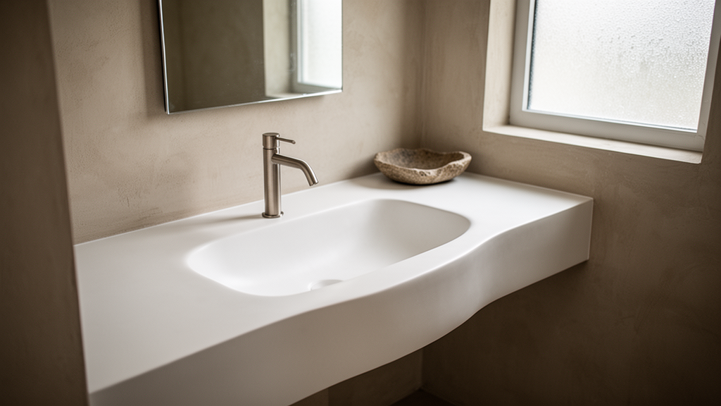 Corian sob medida: o que é e por que eleva seu lavabo