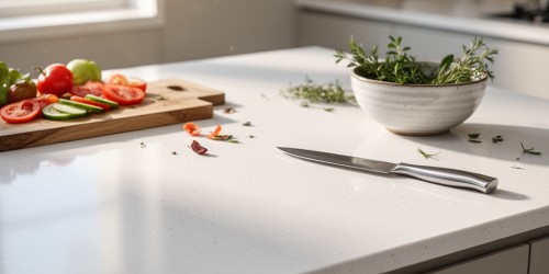 Bancada de cozinha em Corian resistente ao uso diário