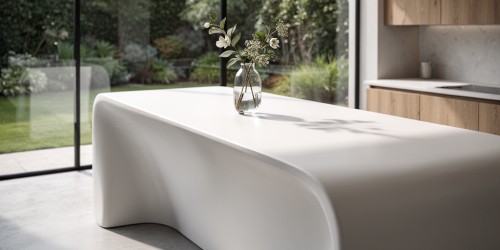 Bancada em Corian personalizada para espaços exclusivos