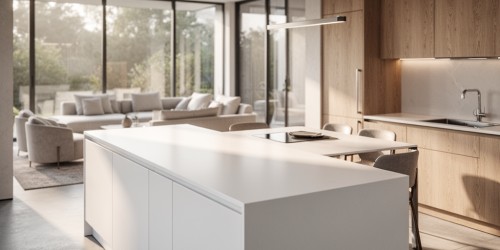 Bancada de cozinha em Corian para cozinhas integradas