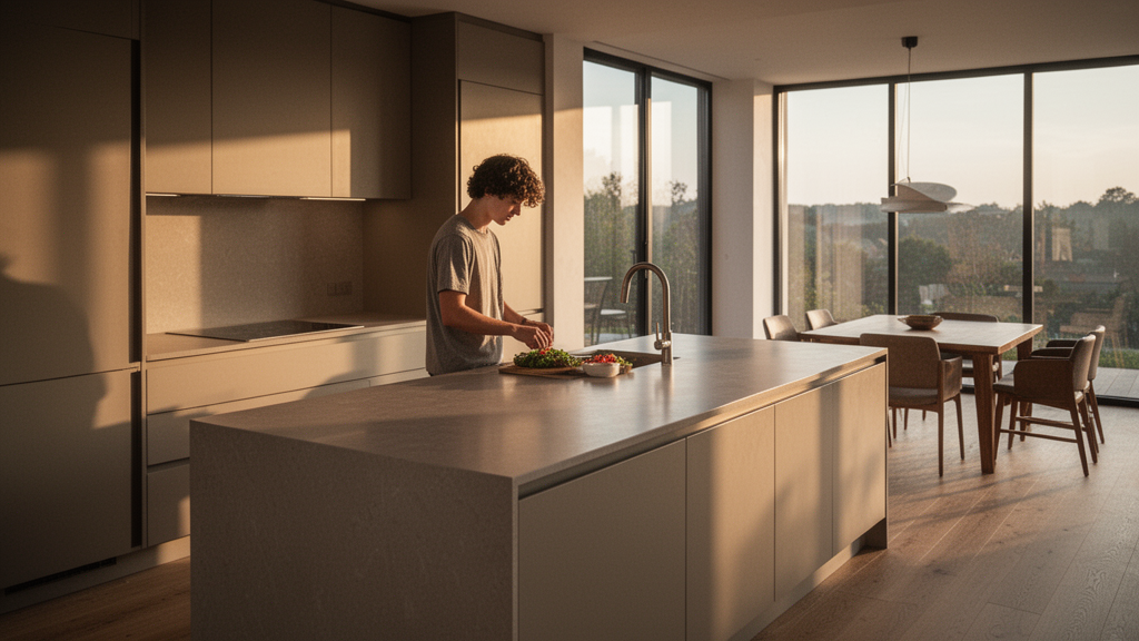 Cozinhas integradas e superfícies contínuas: entendendo a proposta