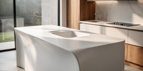 Bancada de cozinha em Corian para projetos exclusivos