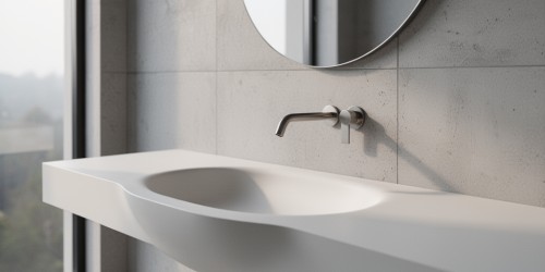 Tendências de cuba em Corian para arquitetura moderna
