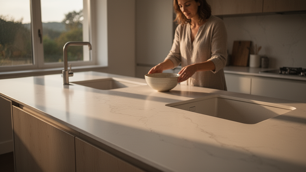 Corian em cena: o que é e por que sua bancada ganha com ele