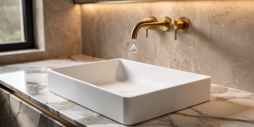 Cuba em Corian personalizada para projetos premium