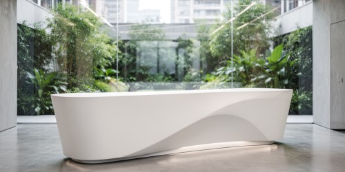 Bancada em Corian para recepções elegantes