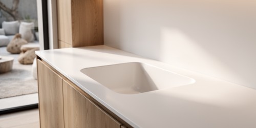Pia de Corian sob medida para projetos de interiores