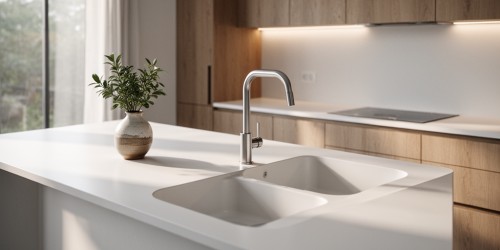 Bancada em Corian une beleza e funcionalidade