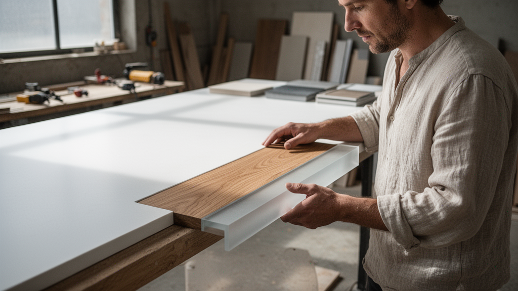 Matéria e método: madeira, acrílico e Corian® com tecnologia