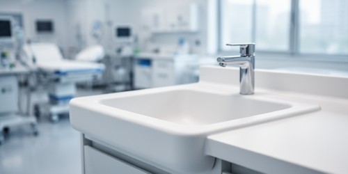 Cuba em Corian para ambientes que exigem higiene