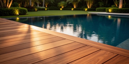 Deck de madeira para piscina com instalação profissional