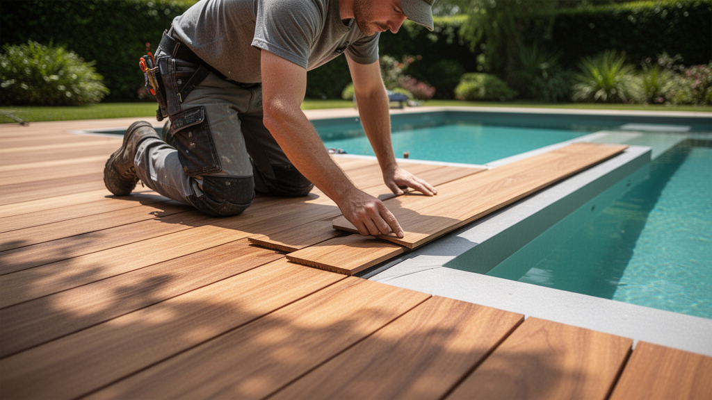 Deck de madeira para piscina: o que é e como ele integra o espaço