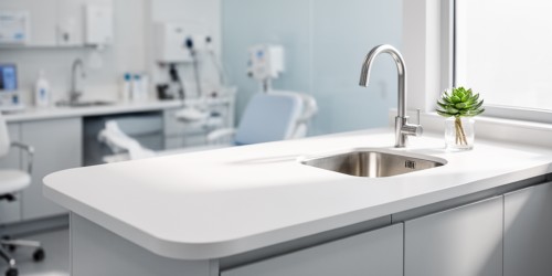 Como escolher bancadas em Corian para clínicas