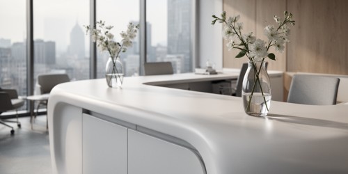 Bancadas em Corian para consultórios de alto padrão