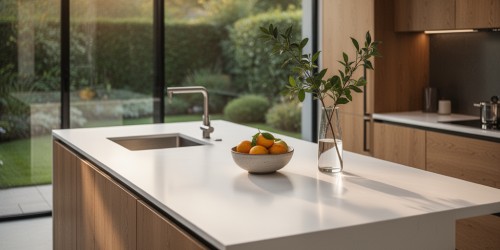 Bancada de cozinha em Corian para áreas gourmet modernas