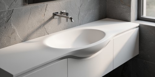 Cuba em Corian personalizada para projetos exclusivos