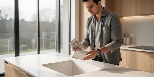 Como arquitetos especificam pia de Corian sob medida