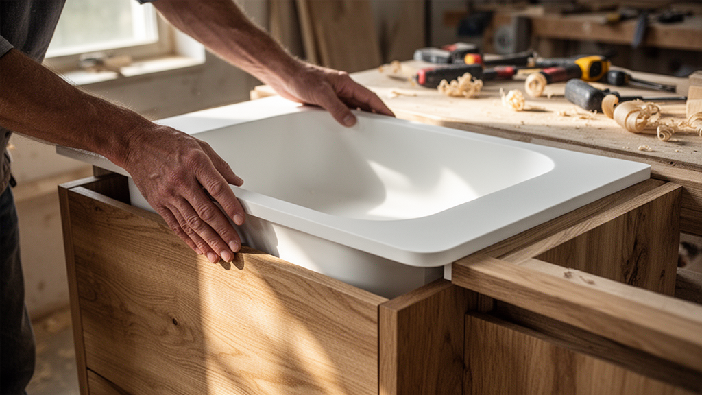 Materiais e tecnologias que fazem a diferença: madeira, acrílico e Corian®