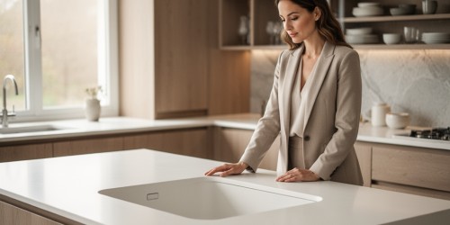 O que considerar antes de comprar uma pia de Corian sob medida