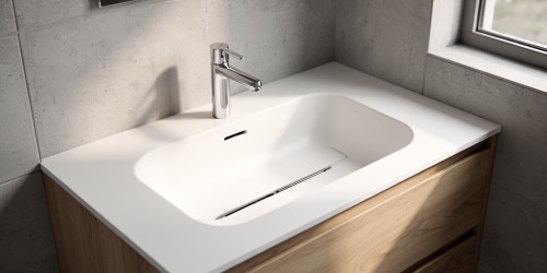 Pia de Corian sob medida para espaços compactos