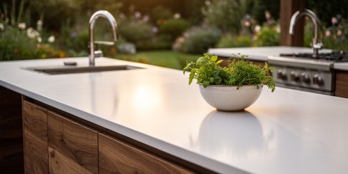Benefícios da bancada em Corian para áreas gourmet