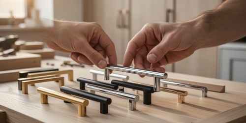 Como escolher puxadores para móveis planejados