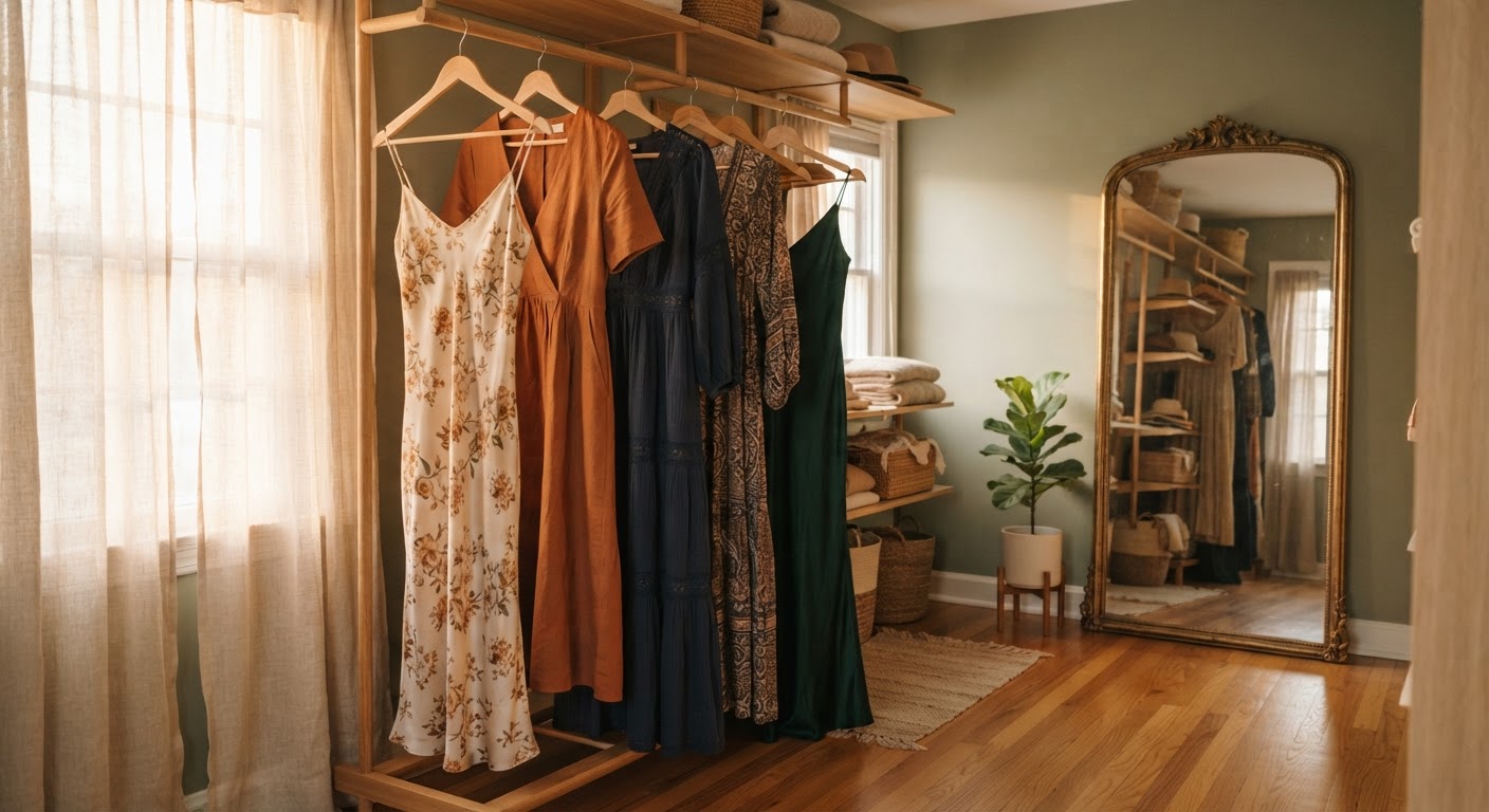 Quanto espaço vertical as roupas longas realmente precisam