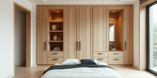 Guarda-roupa planejado com espelho: amplitude e elegância no quarto