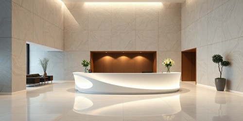 Projetos personalizados para redes hoteleiras com Corian