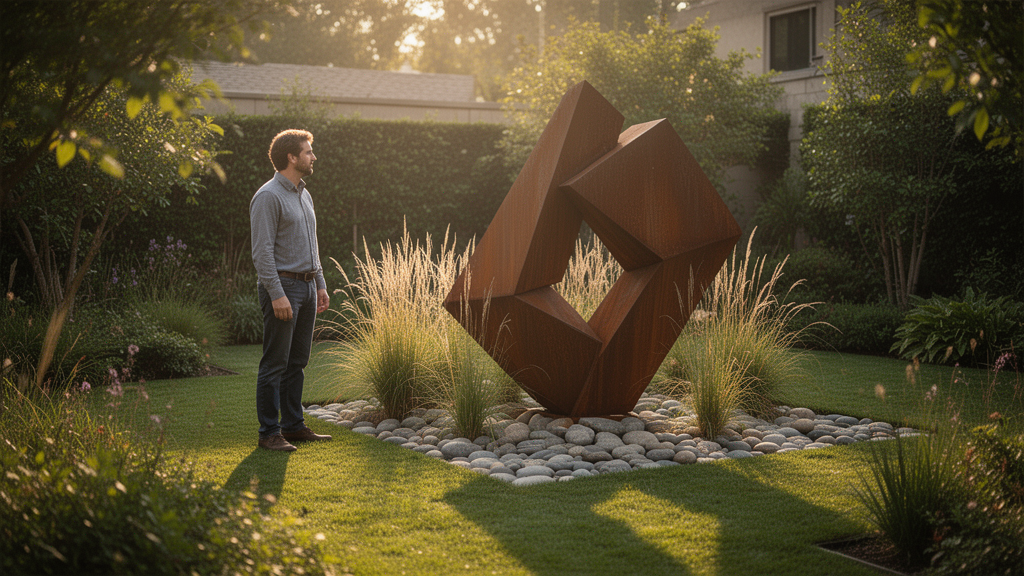 O que é escultura decorativa para área externa?