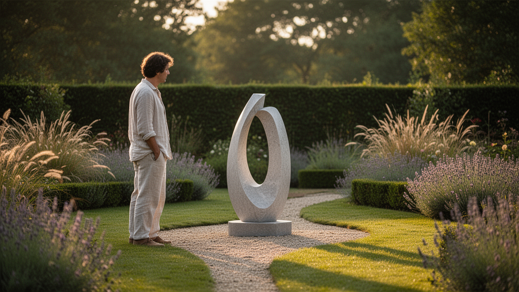 Onde e como posicionar a escultura no jardim?