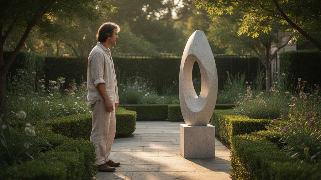 Como escolher escultura para jardim residencial com proporção?