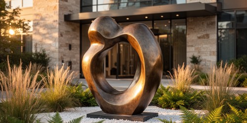 Como usar escultura para condomínio em jardins e entradas?